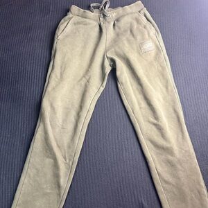 🟢 Puma Olive Green Fleece Lined Sweatpants Joggers Men’s Medium 🟢